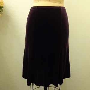 AZIZ Purple Midi Skirt